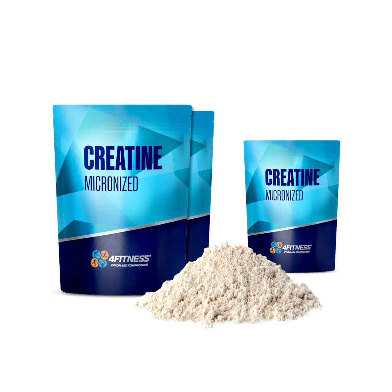 Kreatin monohydrát 4Fitness 2+1 zdarma, fitness doplňky stravy.