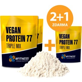 Rostlinný protein 4Fitness 2+1 zdarma, vegan doplňky stravy.