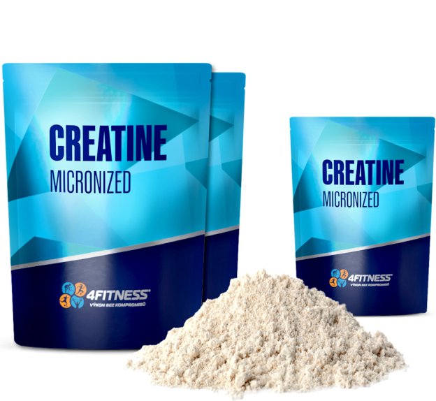 Kreatin monohydrát 4Fitness 2+1 zdarma, fitness doplňky stravy.